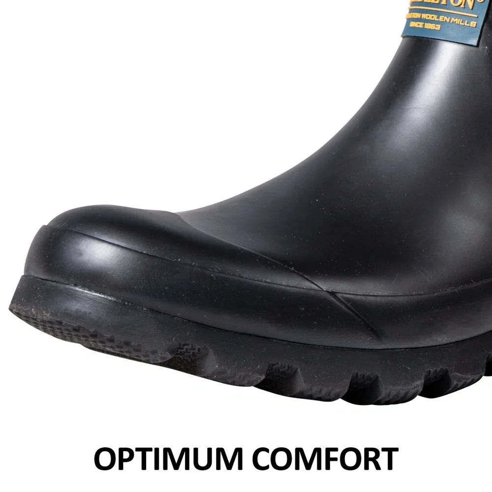 NEW Pendleton Ladies’ Fur Lined Chelsea Rainboot in Black 100% WATERPROOF NIB - Picture 3 of 8